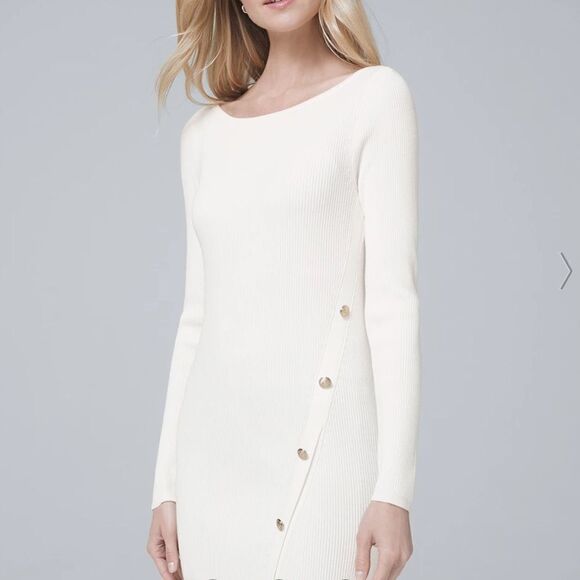 White sweater dress - Picture 1 of 3